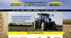 Desktop Screenshot of fourmequipmentsales.com